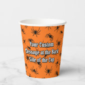 Spider Silhouettes Pattern Papieren Bekers (Achterkant)