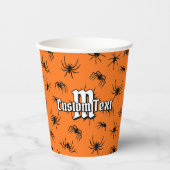 Spider Silhouettes Pattern Papieren Bekers (Voorkant)