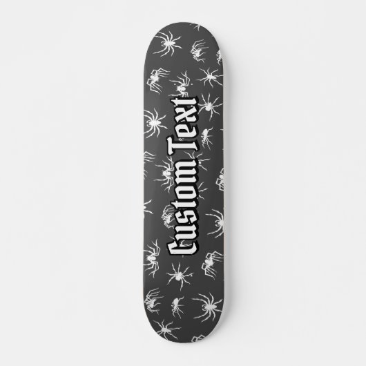 Spider Silhouettes Pattern Skateboard (Voorkant)