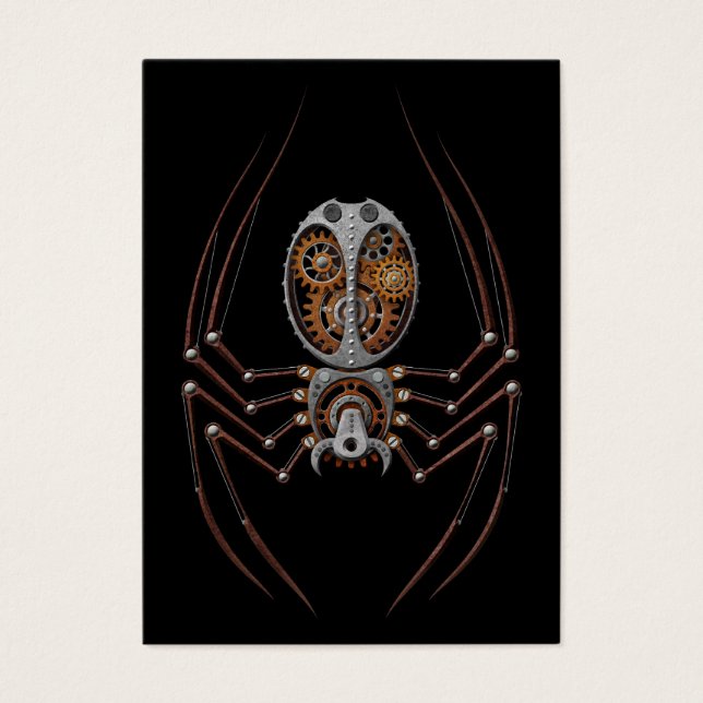 Spider Steampunk, arrière - plan noir (Devant)