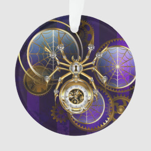 Spider Steampunk sur Arrière - plan pourpre