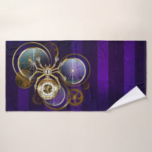 Spider Steampunk sur Arrière - plan pourpre
