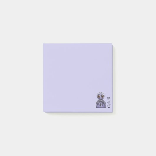 Spider Tombstone Paarse Post-it® Notes (Voorkant)