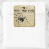 Spider Tonic Water Halloween Sticker (Tas)