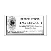 SPIDER VENOM - Apotheker Label Rubberstempel (Afrduk)