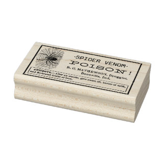 SPIDER VENOM -  Apotheker Label Rubberstempel