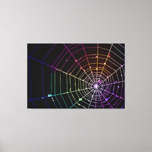 Spider Web 1 Wrapped Canvas Afdruk (Voorkant)