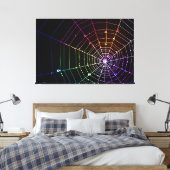 Spider Web 1 Wrapped Canvas Afdruk (Insitu (Slaapkamer))