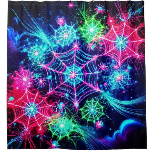 Spider Web Art Douchegordijn (Voorkant)