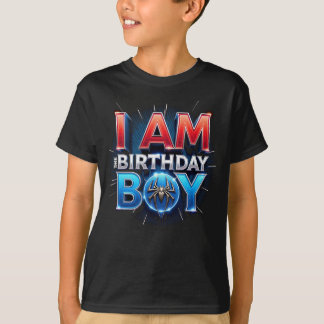 Spider Web Birthday Boy Shirt - Superheldenfeest