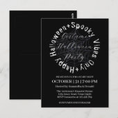 Spider Web Costume fête Halloween Invitation (Devant / Derrière)