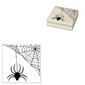 Spider Web en Spider Rubberstempel (Gestempeld)