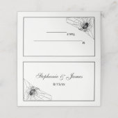 Spider Web Escort Kaart Place Card (Buitenkant ongevouwen)