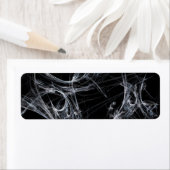 Spider Web Fract Background Return Address Sticker (Insitu)