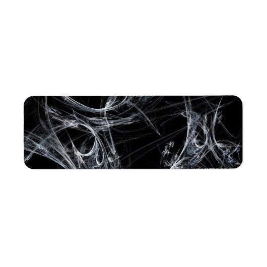 Spider Web Fract Background Return Address Sticker (Voorkant)