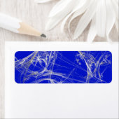 Spider Web Fract Background Return Address Sticker (Insitu)