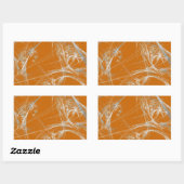 Spider Web Fractal Background Rectangle Sticker (Vel)
