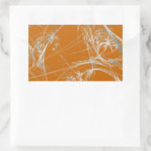 Spider Web Fractal Background Rectangle Sticker (Tas)