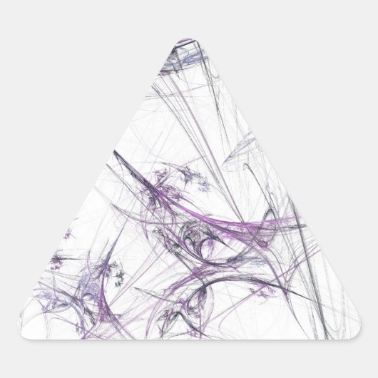 Spider Web Fractal BackgroundTriangle Sticker (Voorkant)