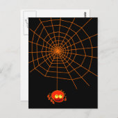 Spider Web Halloween Briefkaart (Voorkant / Achterkant)