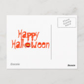 Spider Web Halloween Briefkaart (Achterkant)