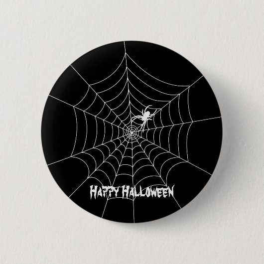Spider Web Halloween Button (Voorkant)
