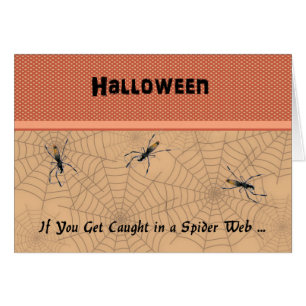 Spider Web Halloween Kaart