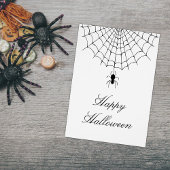 Spider Web Halloween noir blanc carte de vacances