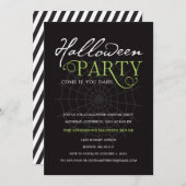 SPIDER WEB| HALLOWEEN PARTY INVITATION (Devant / Derrière)