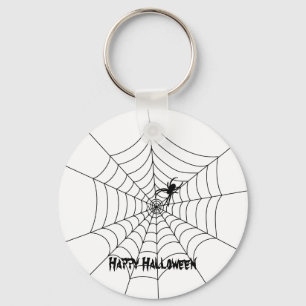 Spider Web Halloween Sleutelhanger