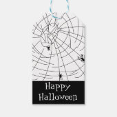 Spider Web Hand Drawn Abstract Design Cadeaulabel (Voorkant)