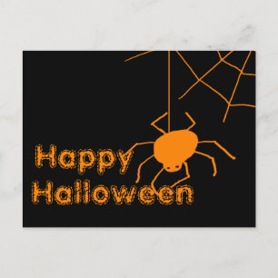 Spider Web Happy Halloween Briefkaart