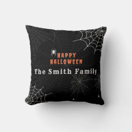 Spider Web Happy Halloween Familie Gepersonaliseer Kussen