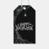 Spider Web Happy Halloween gepersonaliseerd Dank u Cadeaulabel (Voorkant)