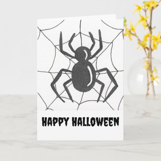 Spider Web Kaart (Gele Bloem)