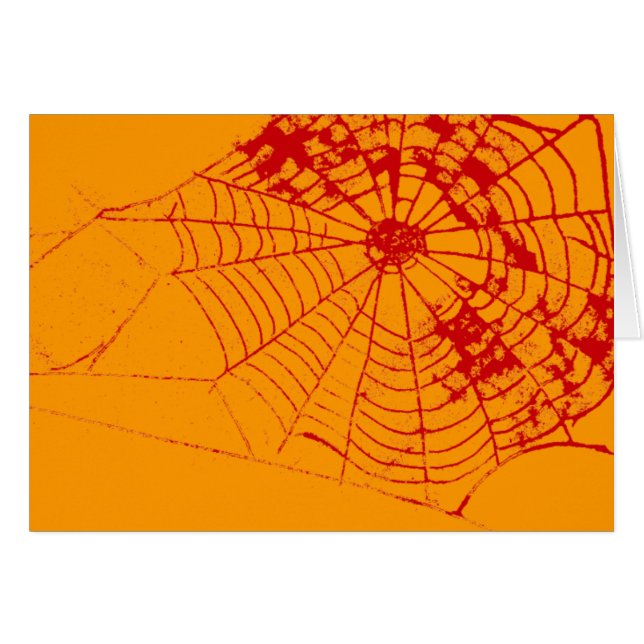 Spider Web Le MUSÉE Zazzle Red Web (Devant horizontal)