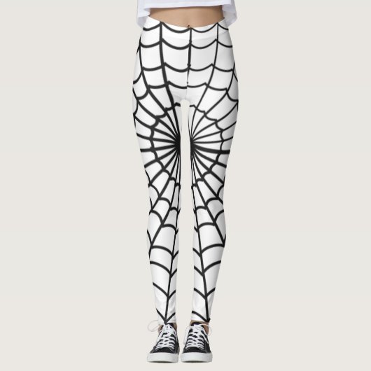 Spider Web Leggings, Halloween kostuum Leggings (Voorkant)