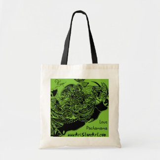 Spider Web & Love Pachamama Reused Grocery Bag Tote Bag