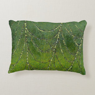 Spider Web met dew-druppels Abstracte kunst Decoratief Kussen