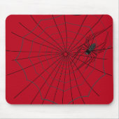 Spider Web Mousepad, Dark Red Muismat (Voorkant)
