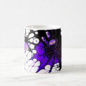 Spider Web Mug d'Halloween noir et violet (Centre)
