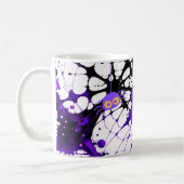Spider Web Mug d'Halloween noir et violet (Gauche)