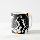 Spider Web Orange et Black Enk Splatter Mug (Devant droit)