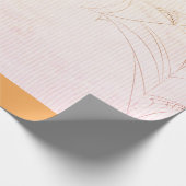 SPIDER WEB ORANJE HALLOW-IN-Wrappapier Cadeaupapier (Hoek)