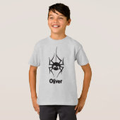 Spider Web Personaliseer Halloween T-shirt (Voorkant volledig)