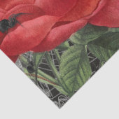 Spider Web & Red Rose Gothic Ephemera Tissue Paper Tissuepapier (Detail)