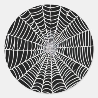 Spider Web Ronde Sticker