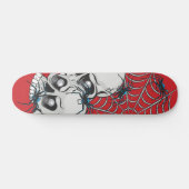 Spider Web Skull Skateboard (Horizontaal)