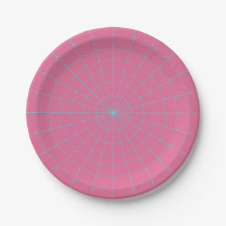 Spider Web (Sky Blue) Papieren Bordje