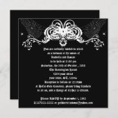 Spider Web Vines Gothic Weddenschap Kaart (Voorkant / Achterkant)